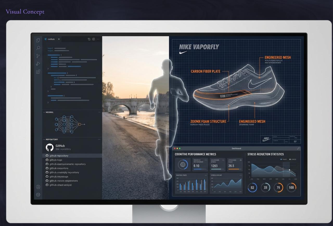 Nike ad concept generated by Boggart