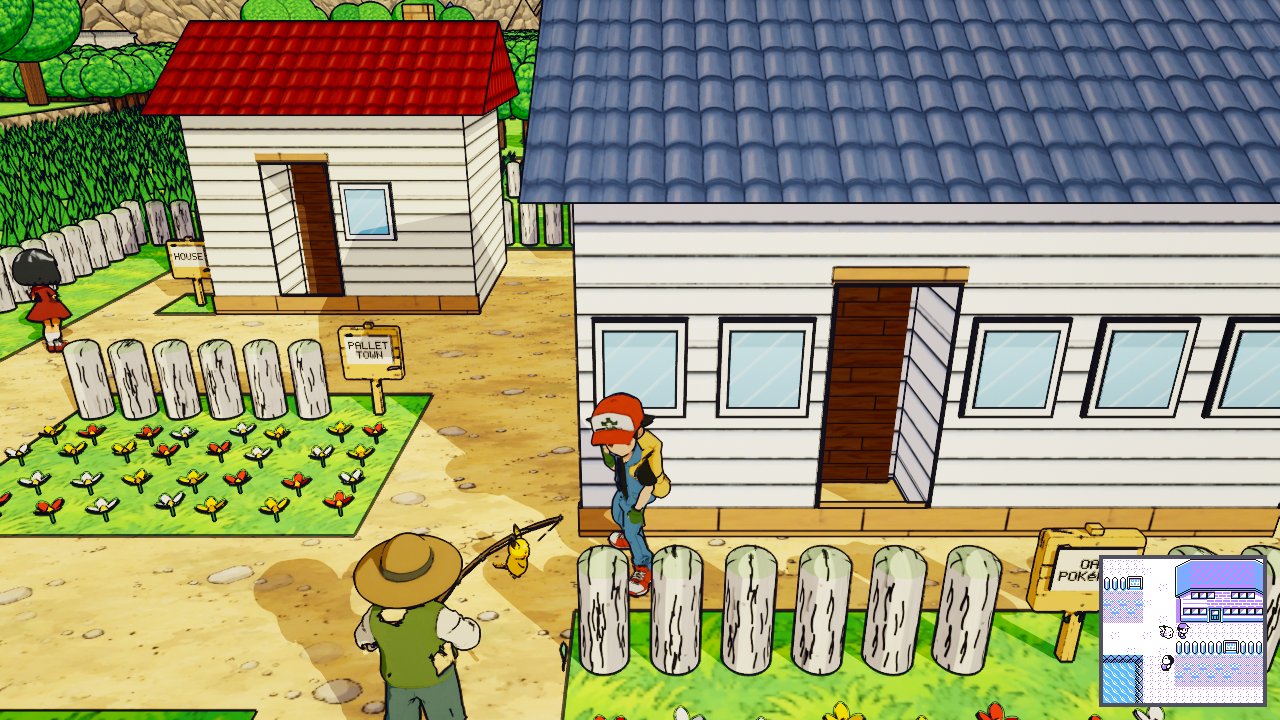 Pallet Town, outside Oak's lab